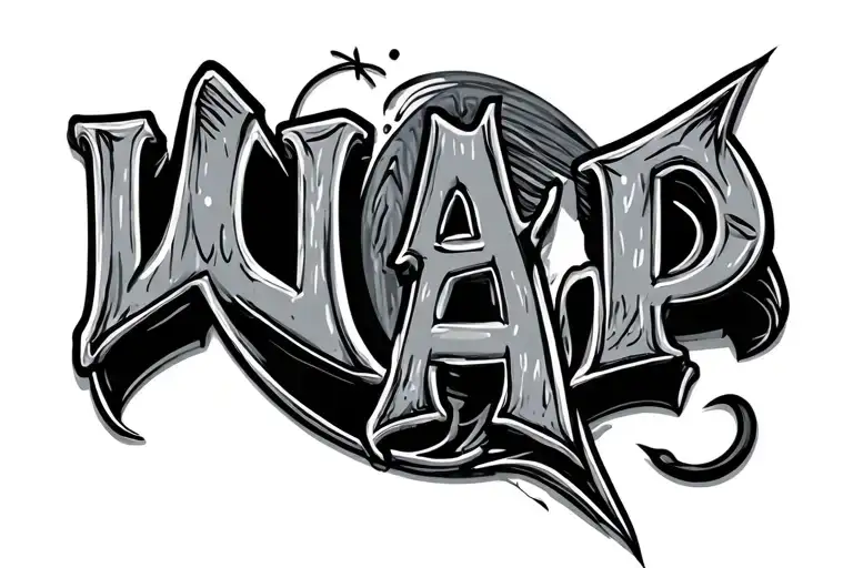 Fishing Hook Hooked On Letters Wap