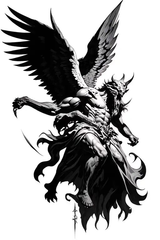 Archangel Slaying Demon
