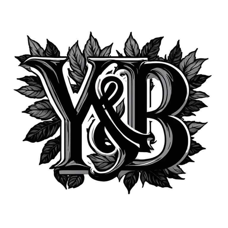 Y And B Letters With Colombian Roots