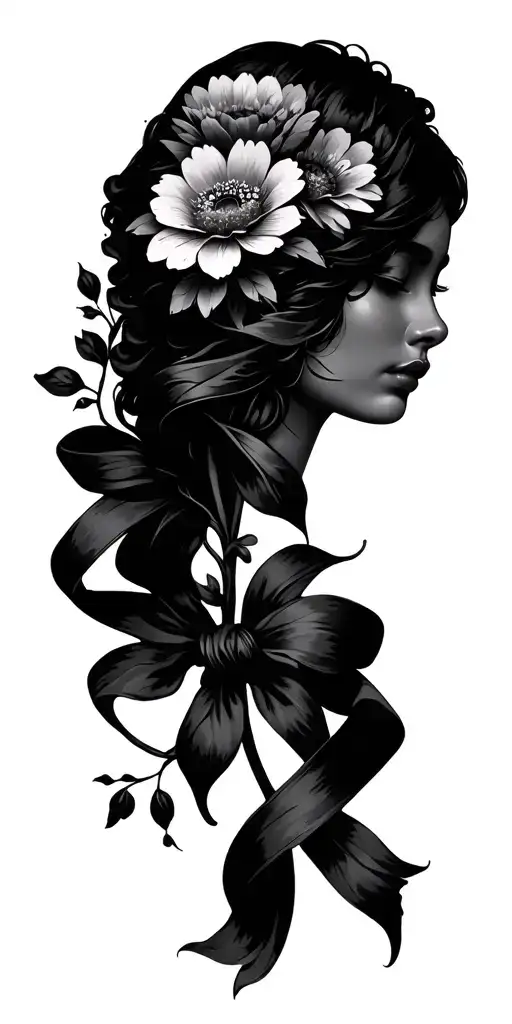 Ukrainian Flower Headband Ribbons Floating