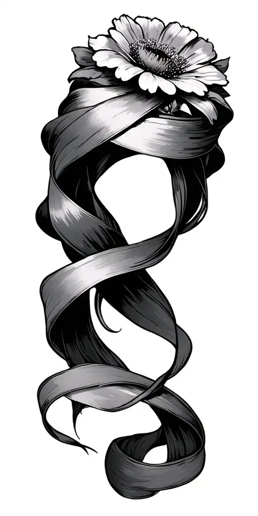 Ukrainian Flower Headband Ribbons Floating Gracefully