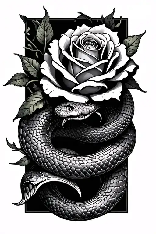 Rose And Snake