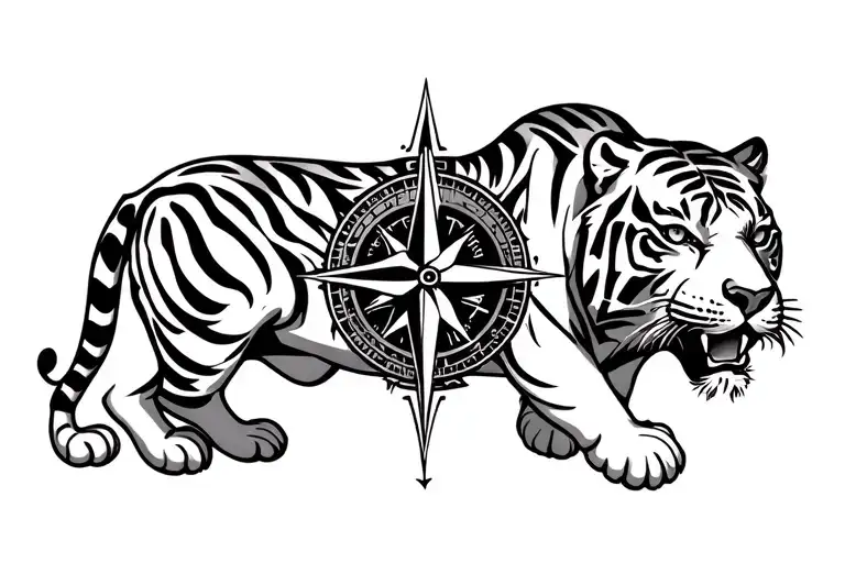 Compass And Tiger