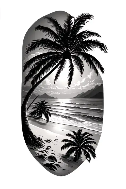 Beach And Palm Trees
