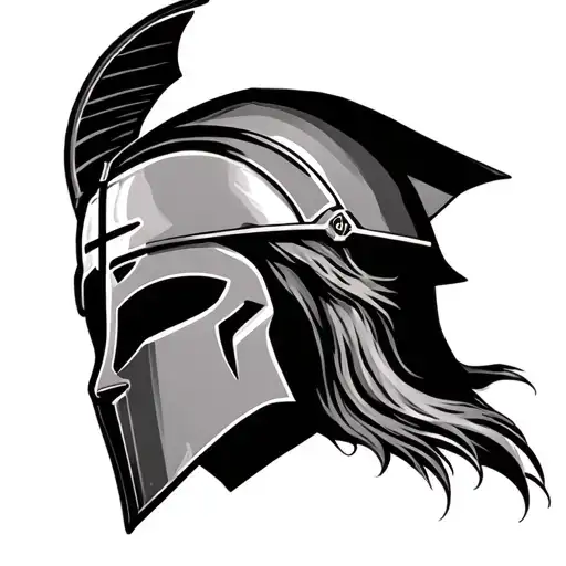 Spartan Helmet With Jesus Cross Visor