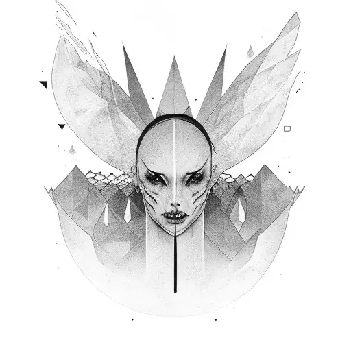 Full Sleeve For Women Representing Light And Darkness