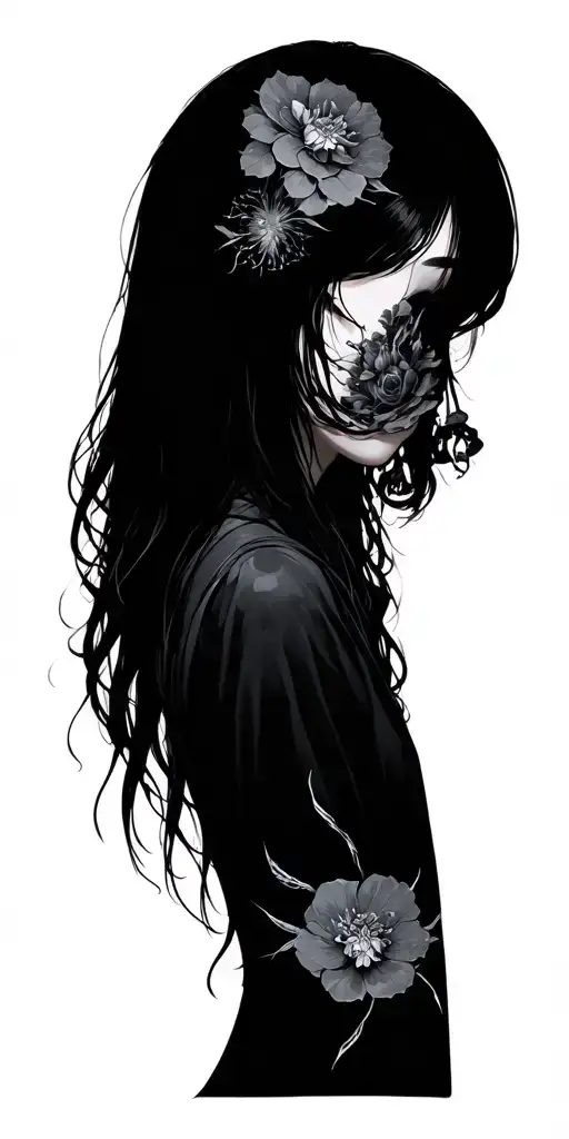 Cool And Dark Art With Japanese Meanings