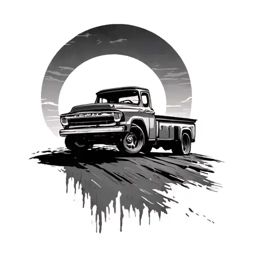 Diesel Driving Into The Sunset