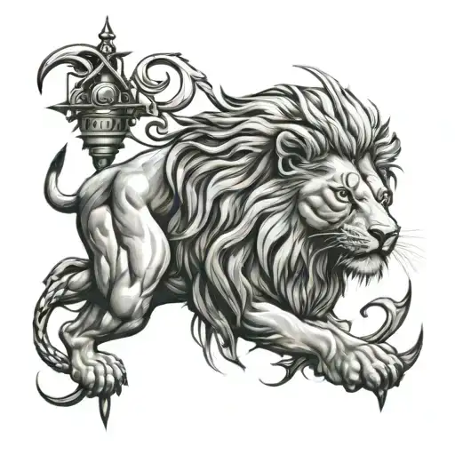 Lion And Prison
