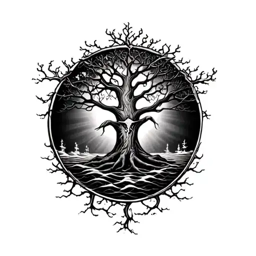 Tree Of Life And Evil Ferryman