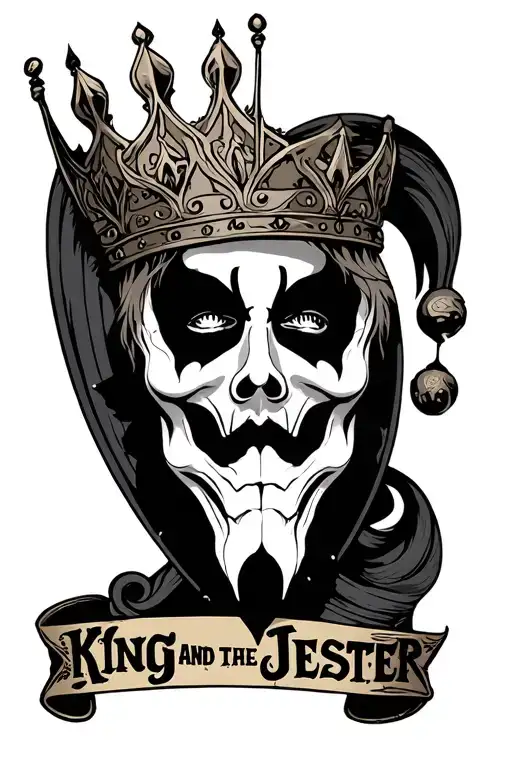 Sleeve In The Form Of Drawings Of Album Covers Of The Group King And The Jester