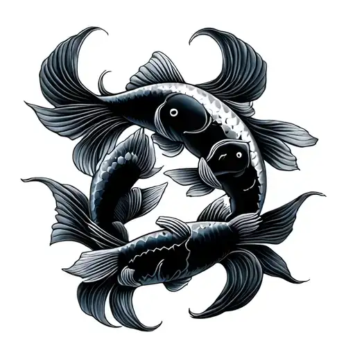 Two Simple Koi Fish