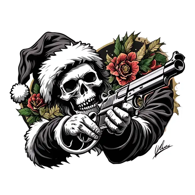 Santa Death And Guns