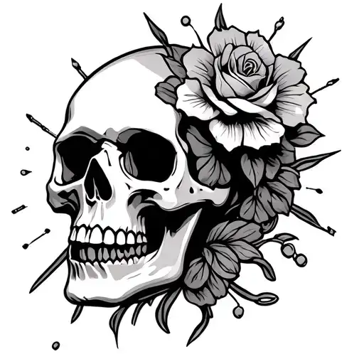 Electromechanic Death Life Love Infinite Joy Luck Mexican Skull