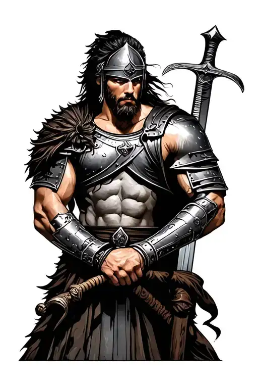 Gladiator With A Sword