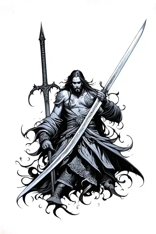 Whoever With With Long Sword