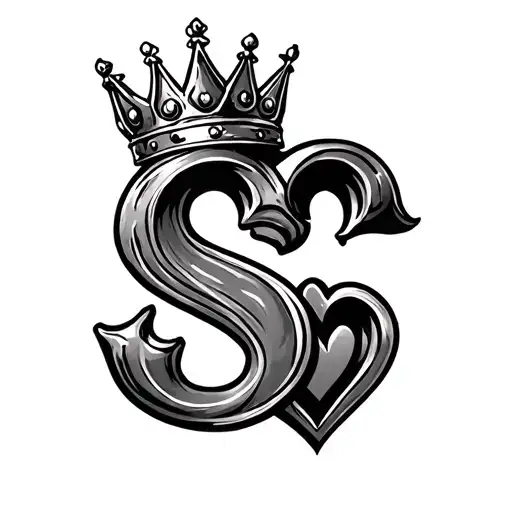 J With Crown S With Heart