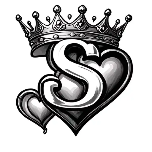 J With Crown S With Heart