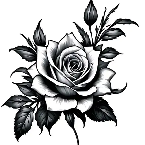 Rose And Lily Flower