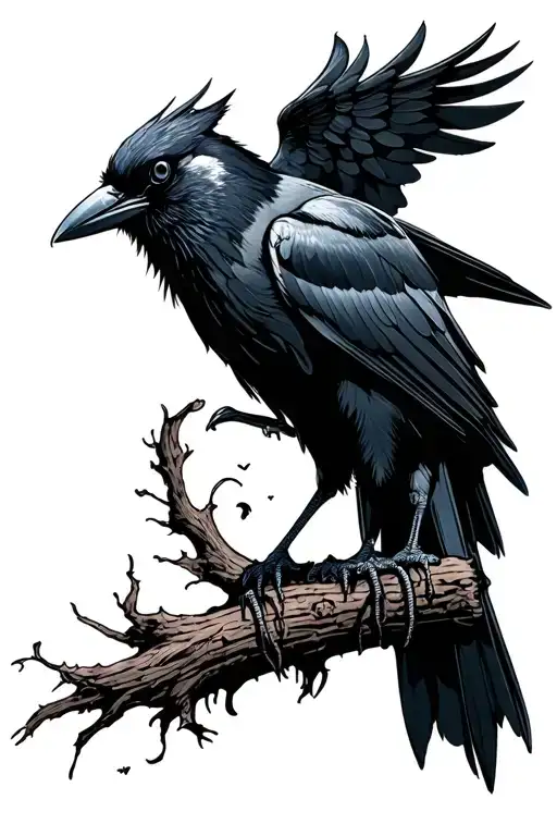 The Harsh Grandfather And The Crow Of Scandinavia