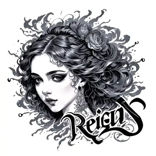 A Pretty Don't With The Word Reign And A Storm Around It