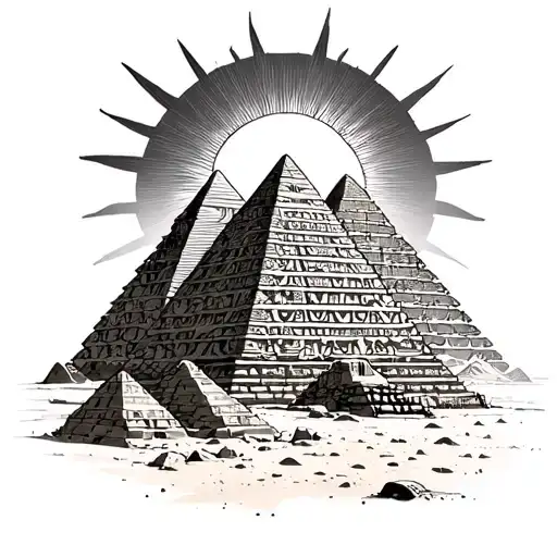 Egypt Pyramid Sun Desert