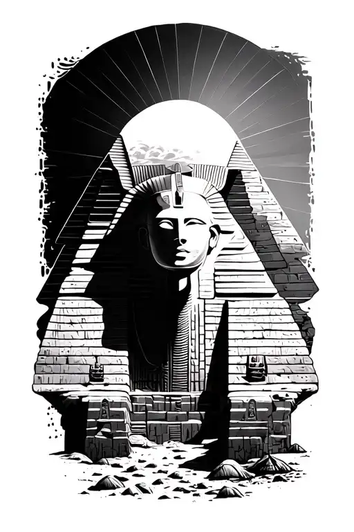 Egypt Pyramid Sun Desert