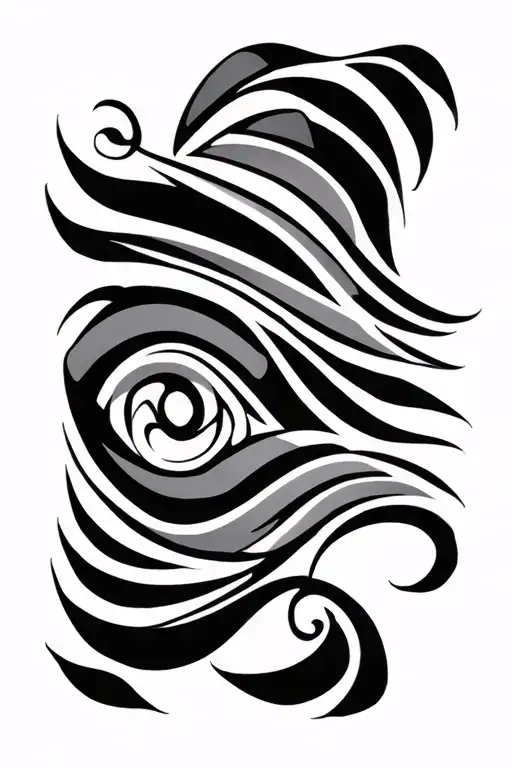 Navi Stripes Tattoo But It's Hawaiian Tribal