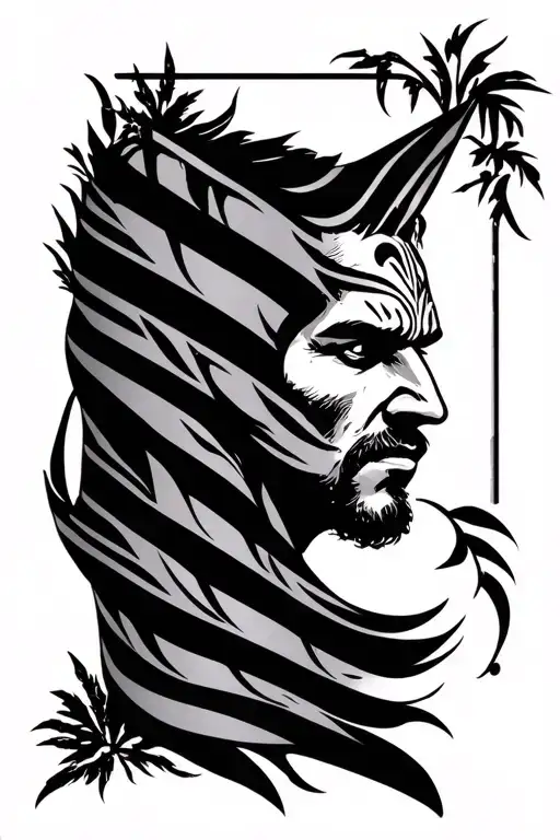 James Cameron Avatar Stripes Tattoo But It's Hawaiian Tribal