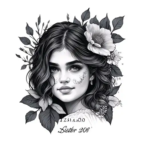 Sister Tattoo With Birth Date