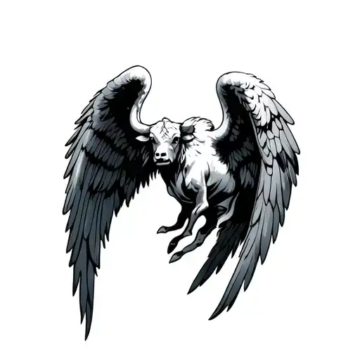 Bull Angel Wings Spread