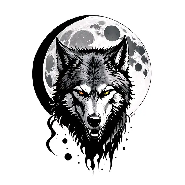 Werewolf And Full Moon Phases