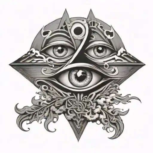 Road Splitting Two Paths Good Vs Evil Eye