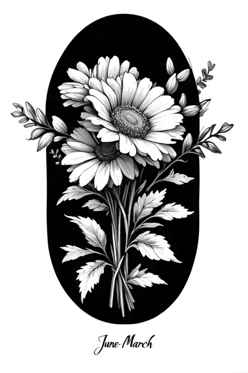 June And March Birth Flower Bouquet