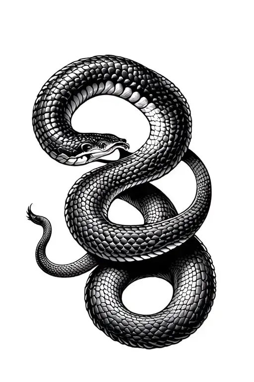Snake Tattoo The Goes Around Leg Sleeve