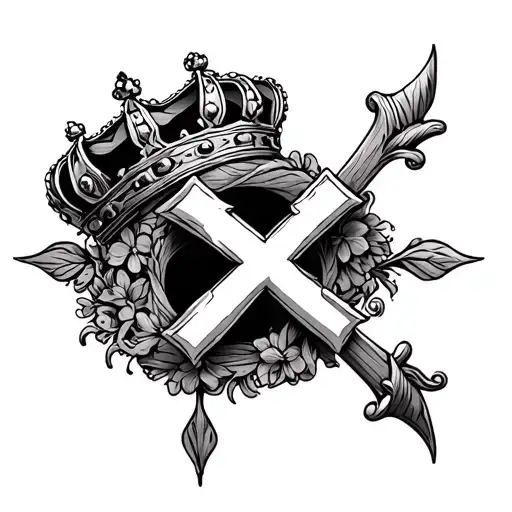 Cross And Crown Hanging