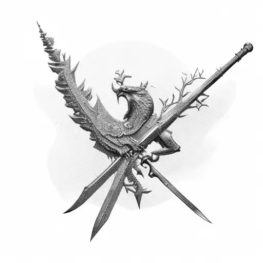 A Halberd But Made Of A Tree