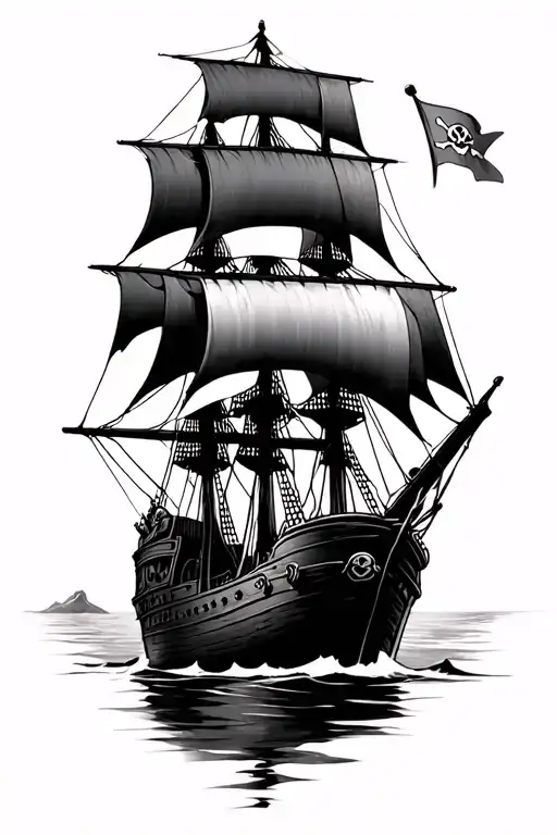 Pirate Ship Sailing
