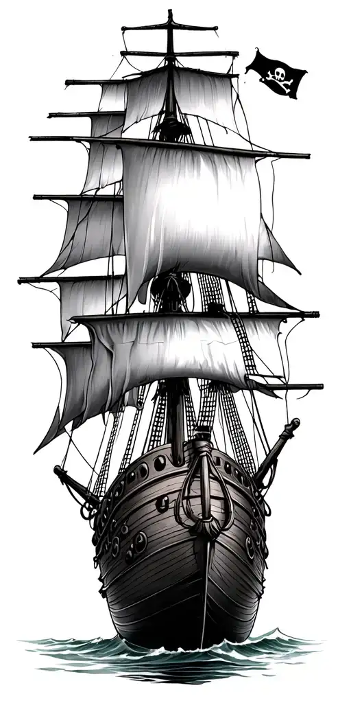 Pirate Ship Caribbean Island