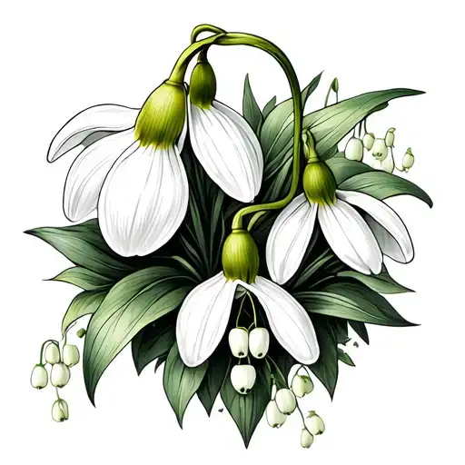 Snowdrop And Lily Of Valley