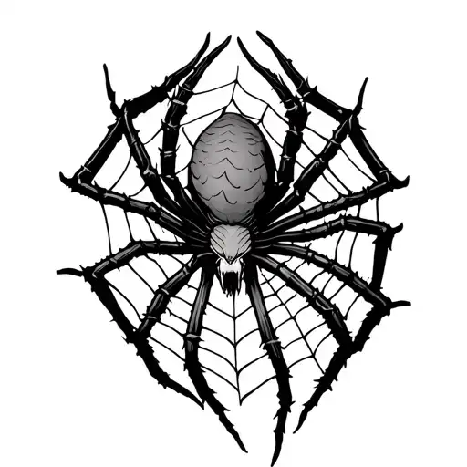 Demon Spider Weaving A Web