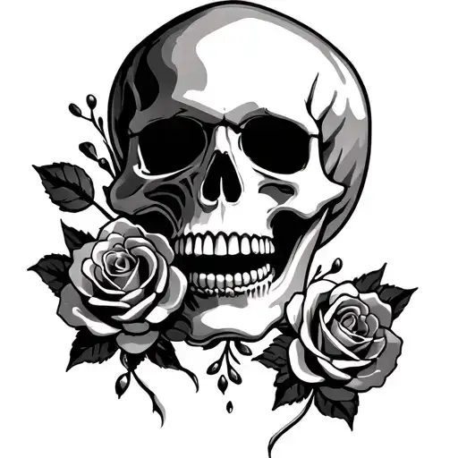 Skull And Roses