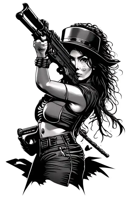 Realistic Chicana Sniper