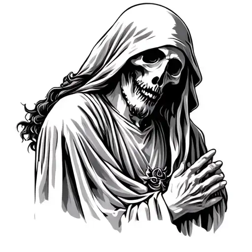 Grim Reaper And Jesus