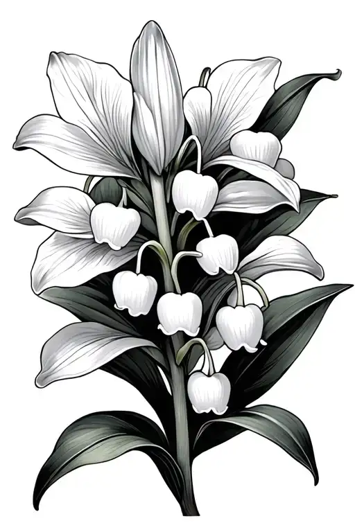 White Aroma Lily Of The Valley Orchid