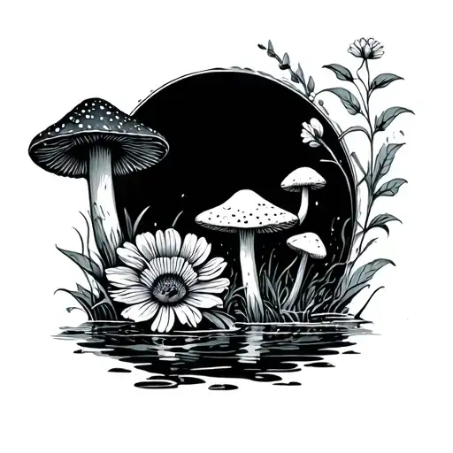 Water Flowers Fishing Morel Mushroom Forest