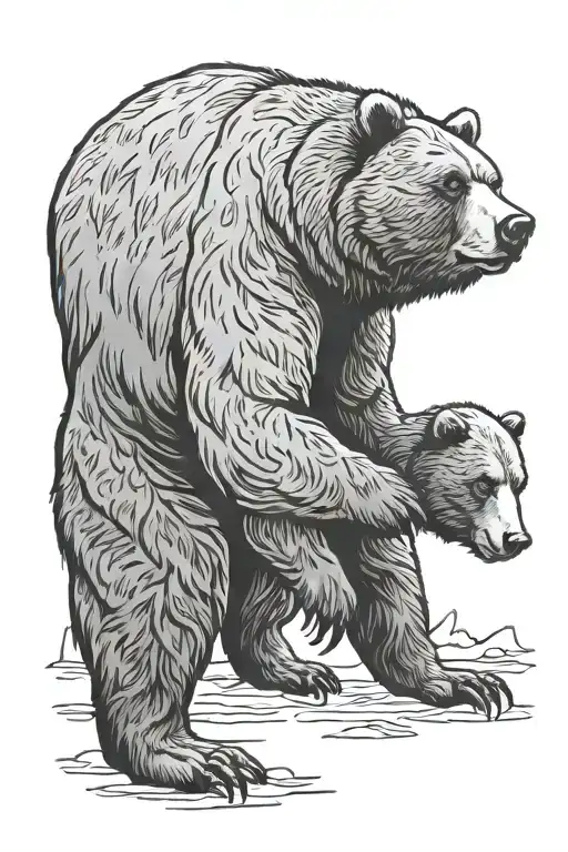 Grizzly Bear Standing