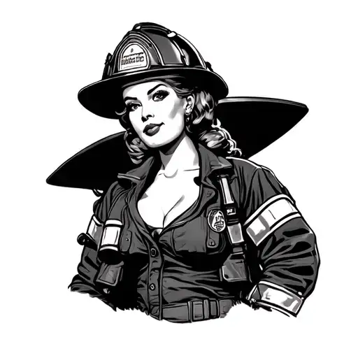Pinup Firefighter