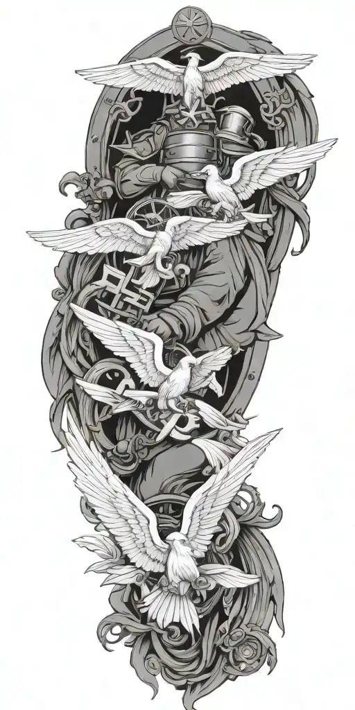 Military Tattoo Design Medic And Angels
