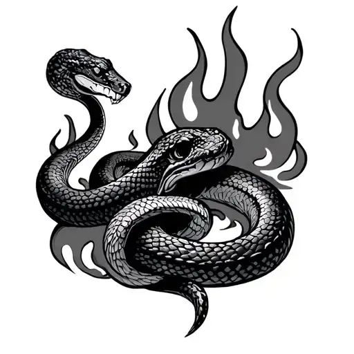 Snake And Fire